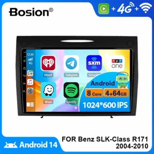 9'' Car Radio For Benz SLK Class R171 2004-2010 Android 14 GPS USB CarPlay 4+64G - Bild 1 von 12