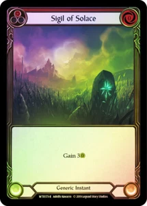 FAB RAINBOW FOIL Sigil of Solace (Red) - Welcome to Rathe (1st Edition) Card # - Picture 1 of 1
