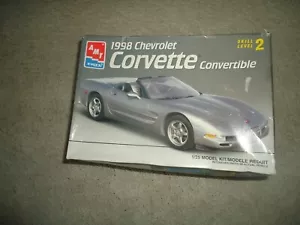 AMT/ERTL 1998 Chevrolet Corvette Cabrio Maßstab 1/25 Modellbausatz #8329 - - Bild 1 von 7