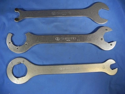 Shimano #TL-FC30 3 spanners for front chainwheel /head set / pedals (Used) - Image 1 of 4