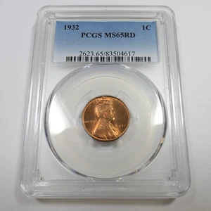 1932 P PCGS MS65 RD - Lincoln Wheat Penny Cent 1c US Coin #56044B - Picture 1 of 3