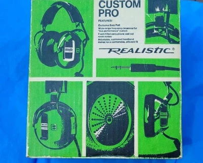 Auriculares estéreo profesionales personalizados realistas KOSS de colección puerto de graves marrón tostado 33-1002 trabajo Foto 1 de 4