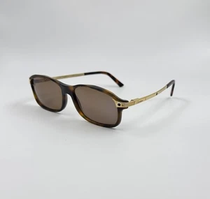 Vintage Cartier Santos Sunglasses Tortoise Shell Brown Gold 90s For Parts Repair - Picture 1 of 10