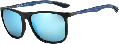 Occhiali Da Sole Polarizzati Uomo in Fibra Di Carbonio Staffa Occhiali Da Sole Q - Immagine 1 di 4