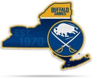 Buffalo Sabres 18" State Shape Pennant Soft Felt - Picture 1 of 7