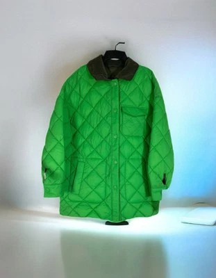 Chaqueta de granero acolchada reversible para mujer Calvin Klein mediana nueva con etiquetas Foto 1 de 4