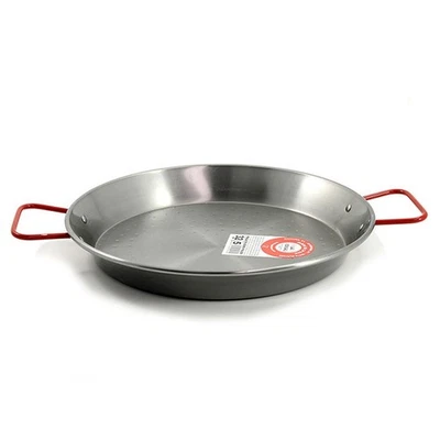Padella Valenciana La Ideal Garcima – In Ferro Spazzolato con Manici Rossi, per  - Immagine 1 di 3