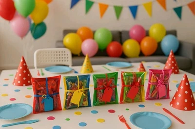 Bolsas de fiesta precargadas para niños paquetes para cumpleaños Foto 1 de 4