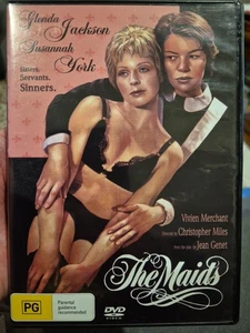 THE MAIDS DVD 1975 THEATRE PLAY ADAPTION GLENDA JACKSON & SUSANNAH YORK DRAMA - Picture 1 of 3