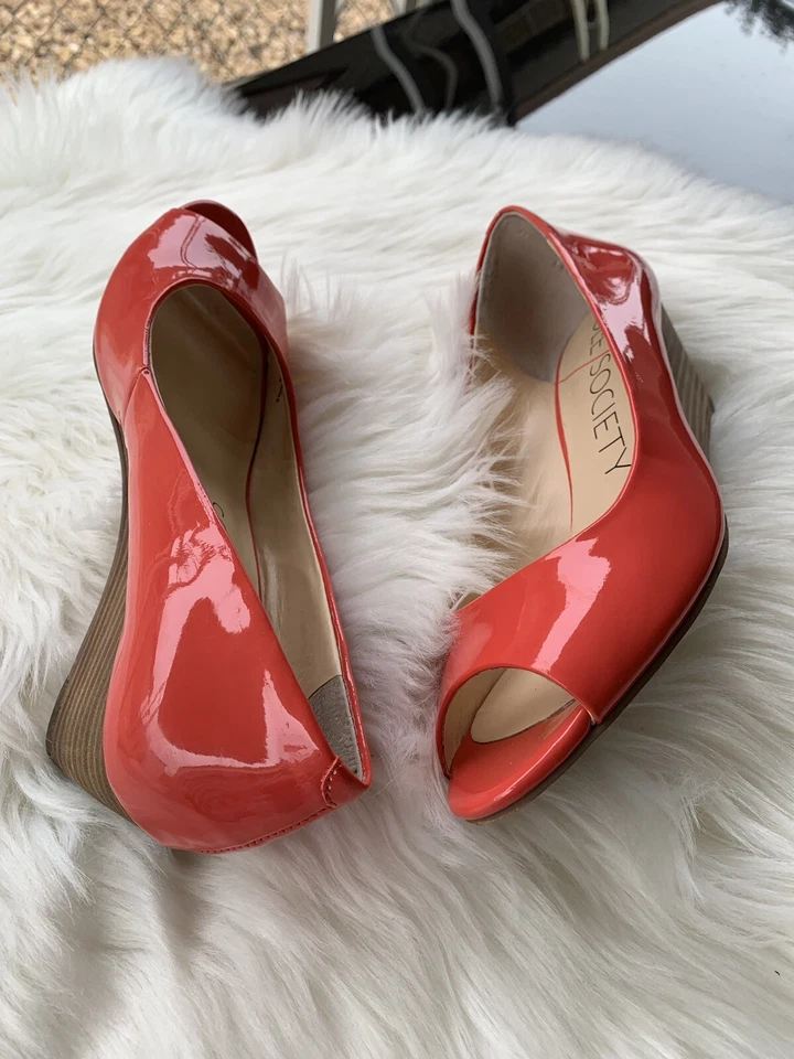 Sole Society So Lorie Wedge Heels Shoes Women’s 6 B - Image 1 of 4