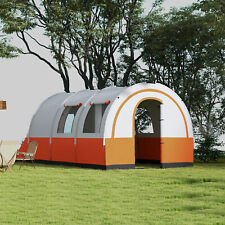 3000mm Waterproof Camping Tent, Large Family Tent for 5-6 Man, Cream and Orange