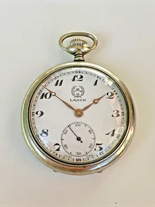 Antike Lanco Taschenuhr Marke Patent Taschenuhr Pocket Watch 2-8 - Bild 1 von 20