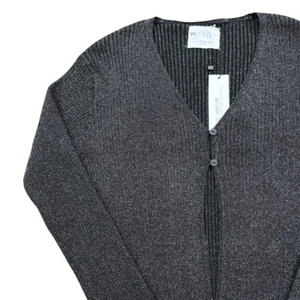 NWT Zara Kids Metallic Cardigan - Picture 1 of 12
