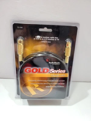 RadioShack ~ Gold Series Coaxial Cable 6 Ft (1.8m) (15-1542) Brand New Sealed - Image 1 of 2