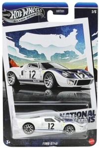 NEW Hot Wheels Silver Series Vintage Racing FORD GT40 Car JBY87 1:64 Scale - Picture 1 of 3