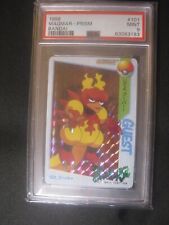 1998 Pokemon Japanese Bandai Carddass #101 Magmar Prism Card PSA 9 MINT