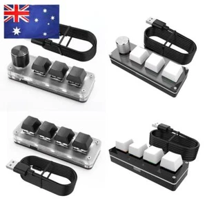 3 Key 1 Knob/4 Key Mini Mechanical BT Keyboard RGB Wired USB Mechanical Macropad - Afbeelding 1 van 15