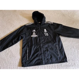 Giacca Adidas Nero Cerniera Calcio Calcio Oakshire Brewing Oregon Tetherow Bend - Foto 1 di 11
