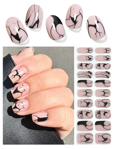 Semi Cured Gel Nail Strips, Bikini 20Pcs Semi Cured Gel Nails Sticker, Gel Nail - Picture 1 of 5