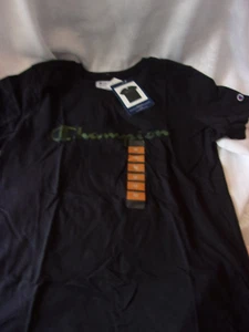 CHAMPION-SIZE MEDIUM BLACK SCRIPT LOGO T-SHIRT FPR MEN - Picture 1 of 1