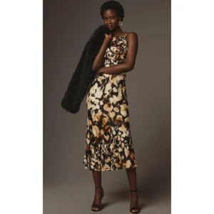 NWT Anthropologie Conditions Apply High-Neck Midi Slip Dress Size XS - Picture 1 of 9