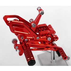 CNC Adjusting Rearset Footpegs Rear Set For Kawasaki ZX10R 04-05 Red - Bild 1 von 10