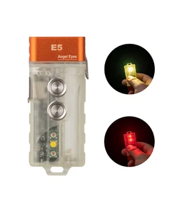 Linterna recargable RovyVon E5 EDC 700 lúmenes blanco rojo luz lateral, blanco de advertencia - Imagen 1 de 12