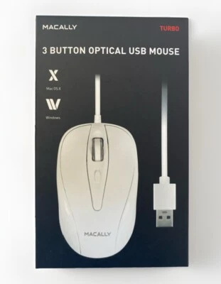 3 Button Optical USB Mouse by MACALLY  [ for Mac OS / or Windows] - Image 1 of 4