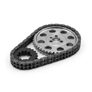 Chevy SBC 350 Double Roller 9 Keyway Billet Steel Timing Chain Kit (Tor/Brg) - Picture 1 of 4