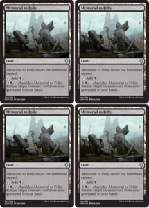 MTG - 4x MEMORIAL TO FOLLY - Dominaria (U) - Picture 1 of 1