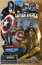 Marvel 3.75" Captain America 1st Avenger Heroic Age Cap Comic Series Hasbro 2011