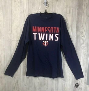 Genuine Merch Minnesota Twins Mens Multicolored Longsleeve Tee Size M MLB Nwt - Picture 1 of 6