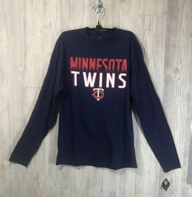 Genuine Merch Minnesota Twins Mens Multicolored Longsleeve Tee Size M MLB Nwt - Image 1 of 4