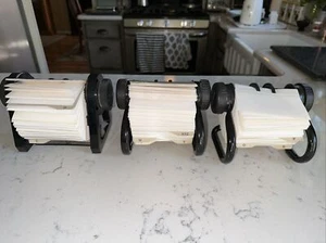 Rolodex lotto di (3) un file RBC-400 e (2) RBC-400x scheda metallo nero funzionano bene - Foto 1 di 9