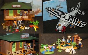 Playmobil Wild Life Rangerstation Safari Flugzeug mit extra Zubehör
