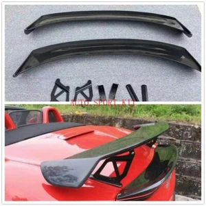 Carbon Fiber GT4 Type Rear Spoiler Wing Set for Porsche 718 16+ 2 Pcs Wing Set - Picture 1 of 4