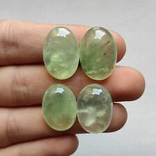 Translucent prehnite cabochon natural green prehnite crystal clear stone R13601