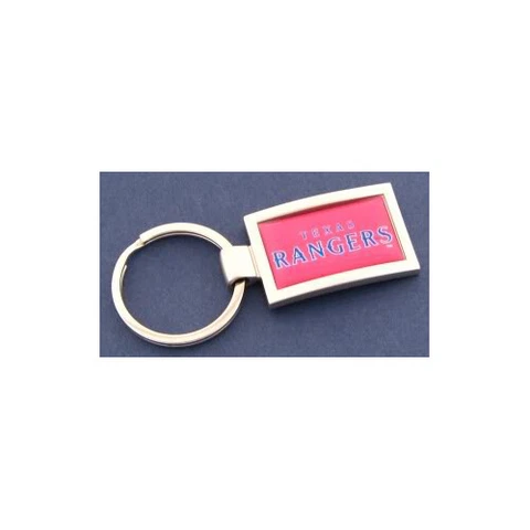 Texas Rangers Curved Keychain Key Chain MLB Keyring New Cover