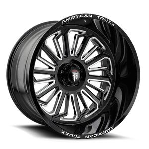 20x9 American Truxx AT1916 Butcher Black/Milled Wheel 5x5 (-12mm) - Picture 1 of 7