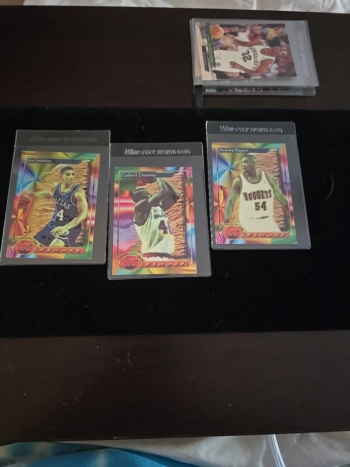 Topps Chrome Rodney Rogers #131, Jim Jackson #136, Calvert Chaney #84 Foto 1 de 4