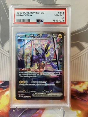 Miraidon ex#244 Special Illustration Rare  S&V Base Set  PSA GM 10 - Image 1 of 2