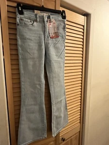 Levi's Girls 726 High Rise Flare Jeans Size 8 Light Wash - Picture 1 of 4
