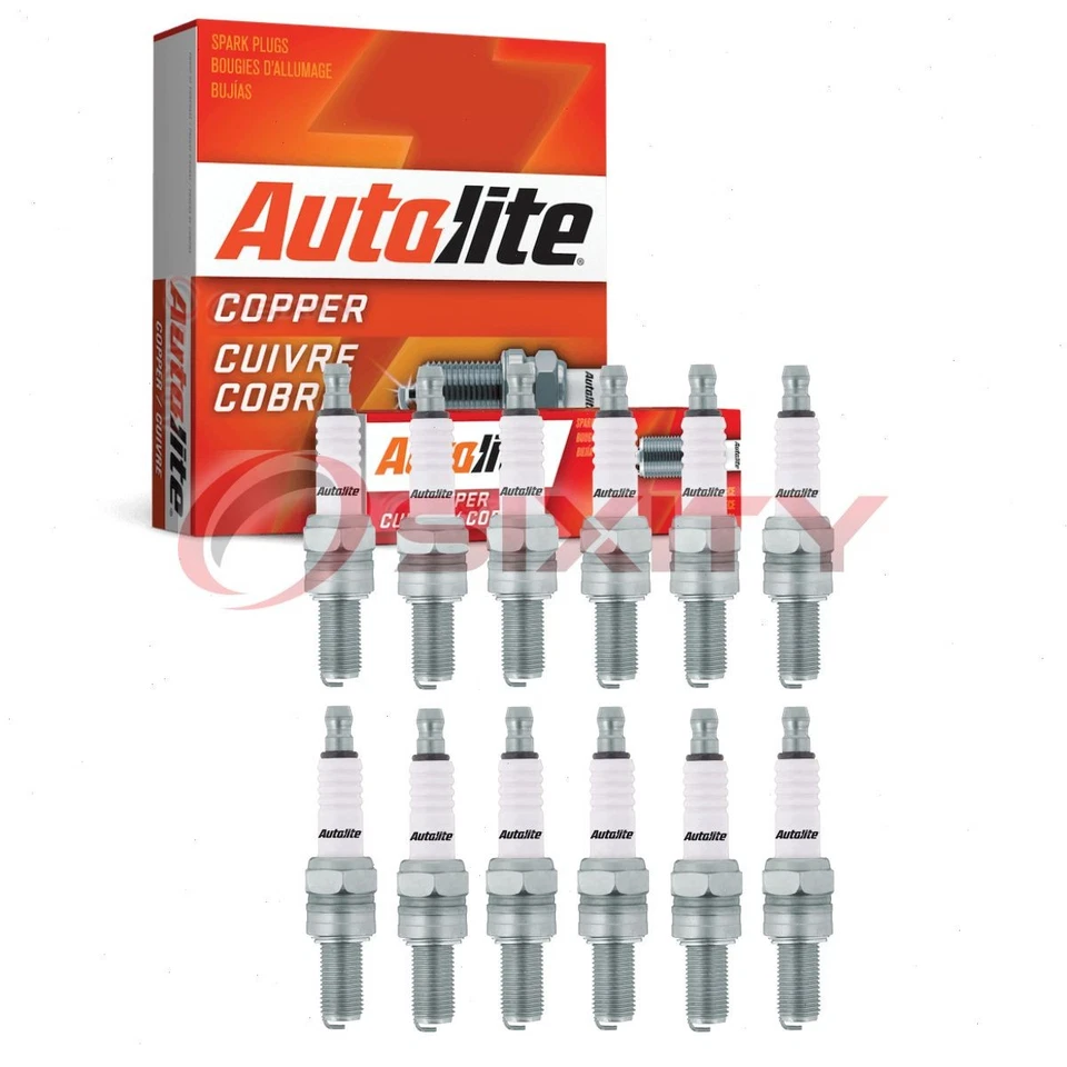 12 pc Autolite Copper Core Spark Plugs for 2007-2010 Ferrari 599 GTB 6.0L ua - Image 1 of 4