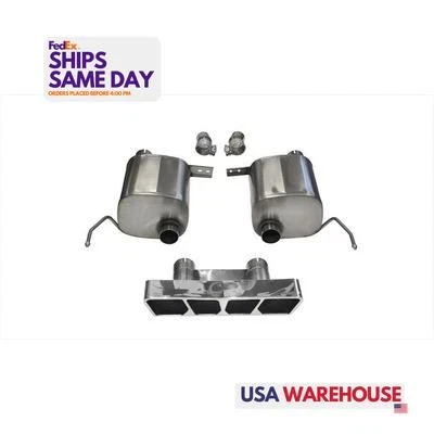 Corsa 14765, Kit Fits 14- Corvette 6.2L Sport Valve-Back Exhaust Stainless Perfo - Image 1 of 4