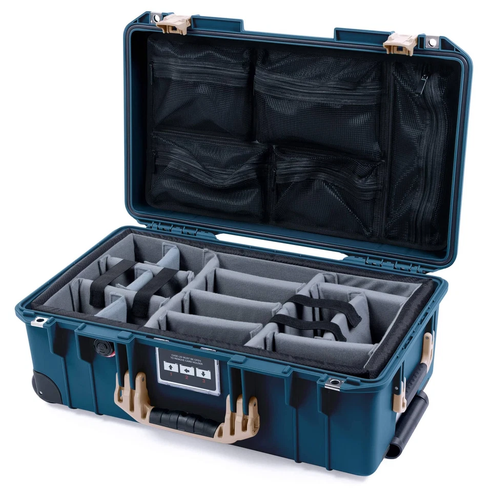Pelican x ColorCase 1535 Air - Pacífico Profundo com travas bronzeadas do deserto - Imagem 1 de 1