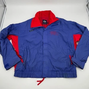 Chaqueta cortavientos vintage Columbia Pepsi Golden Rose esquí clásico cremallera completa XL - Imagen 1 de 21