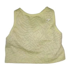 Gymshark Sports Bra Womens Support Size XS Neon Yellow - Picture 1 of 5