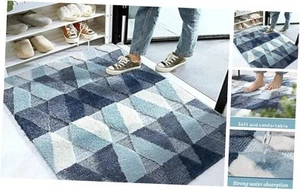 Large Door Mats 32" x 47" Bathroom Rug Extra Soft and Absorbent Shaggy - Picture 1 of 7