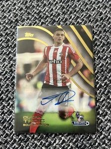 Dusan Tadic Auto Topps Premier Gold 2015 Southampton - Picture 1 of 2