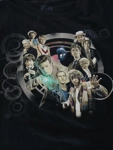 Doctor Who T-Shirt By Ripple Junction Various Doctor Who Actors Black XL - Picture 1 of 10